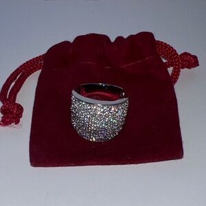 Size 6-6.5 Women’s Sparkling CZ Silver Tone Ring